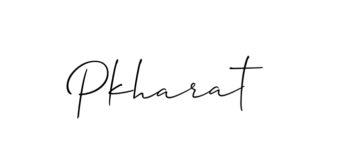 Allison_Script is a professional signature style that is perfect for those who want to add a touch of class to their signature. It is also a great choice for those who want to make their signature more unique. Get Pkharat name to fancy signature for free. Pkharat signature style 2 images and pictures png
