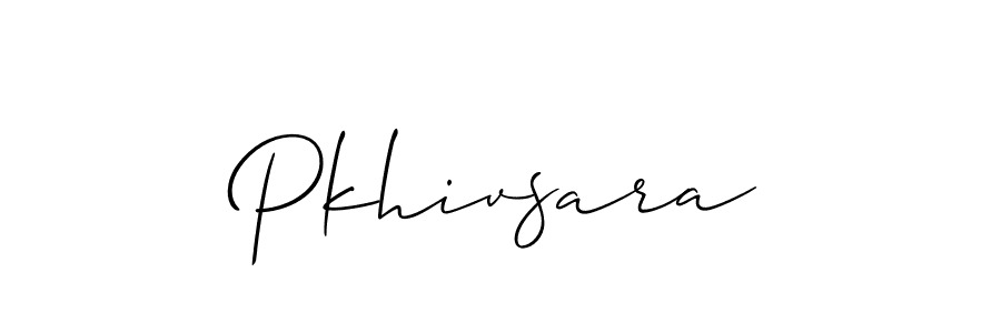 if you are searching for the best signature style for your name Pkhivsara. so please give up your signature search. here we have designed multiple signature styles  using Allison_Script. Pkhivsara signature style 2 images and pictures png