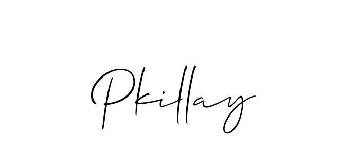 You should practise on your own different ways (Allison_Script) to write your name (Pkillay) in signature. don't let someone else do it for you. Pkillay signature style 2 images and pictures png