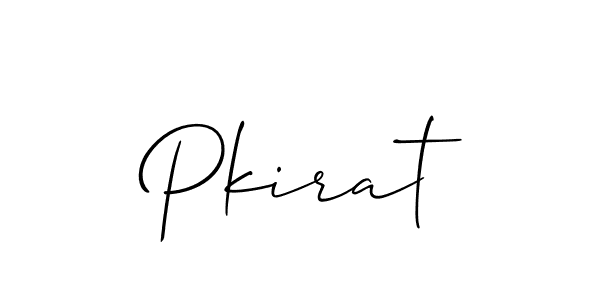 How to make Pkirat signature? Allison_Script is a professional autograph style. Create handwritten signature for Pkirat name. Pkirat signature style 2 images and pictures png