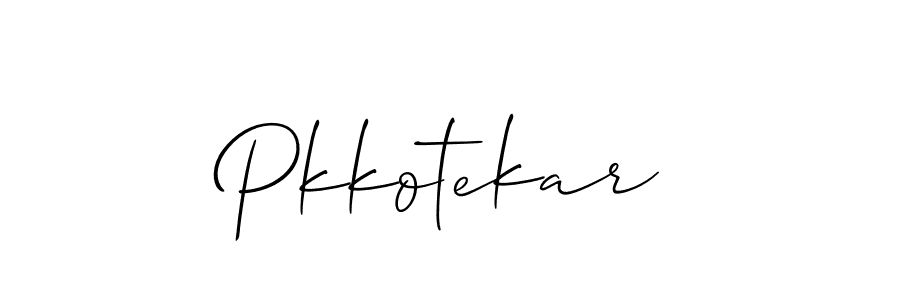 How to Draw Pkkotekar signature style? Allison_Script is a latest design signature styles for name Pkkotekar. Pkkotekar signature style 2 images and pictures png