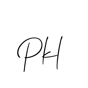 The best way (Allison_Script) to make a short signature is to pick only two or three words in your name. The name Pkl include a total of six letters. For converting this name. Pkl signature style 2 images and pictures png