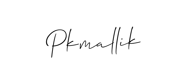 How to make Pkmallik name signature. Use Allison_Script style for creating short signs online. This is the latest handwritten sign. Pkmallik signature style 2 images and pictures png