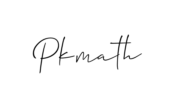 if you are searching for the best signature style for your name Pkmath. so please give up your signature search. here we have designed multiple signature styles  using Allison_Script. Pkmath signature style 2 images and pictures png