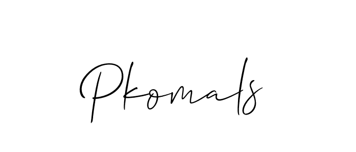 Pkomals stylish signature style. Best Handwritten Sign (Allison_Script) for my name. Handwritten Signature Collection Ideas for my name Pkomals. Pkomals signature style 2 images and pictures png