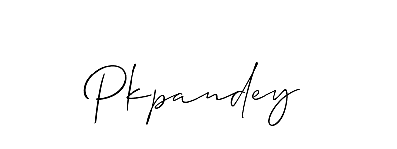 Design your own signature with our free online signature maker. With this signature software, you can create a handwritten (Allison_Script) signature for name Pkpandey. Pkpandey signature style 2 images and pictures png