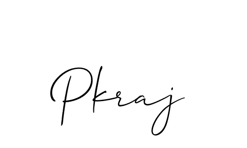 How to make Pkraj signature? Allison_Script is a professional autograph style. Create handwritten signature for Pkraj name. Pkraj signature style 2 images and pictures png