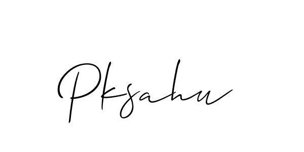 How to make Pksahu name signature. Use Allison_Script style for creating short signs online. This is the latest handwritten sign. Pksahu signature style 2 images and pictures png