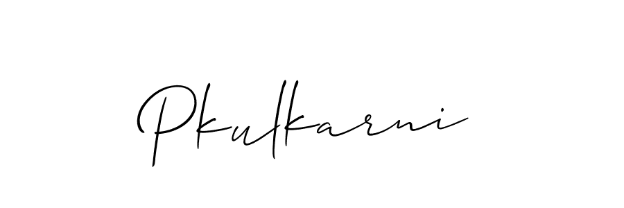 Best and Professional Signature Style for Pkulkarni. Allison_Script Best Signature Style Collection. Pkulkarni signature style 2 images and pictures png