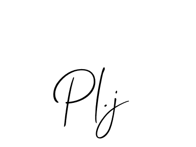 How to Draw Pl.j signature style? Allison_Script is a latest design signature styles for name Pl.j. Pl.j signature style 2 images and pictures png