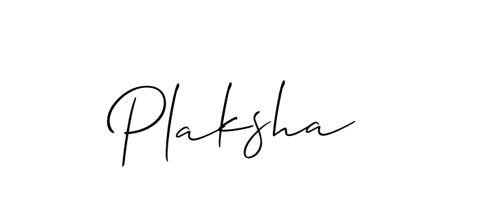 Also You can easily find your signature by using the search form. We will create Plaksha name handwritten signature images for you free of cost using Allison_Script sign style. Plaksha signature style 2 images and pictures png