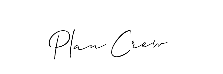 if you are searching for the best signature style for your name Plan Crew. so please give up your signature search. here we have designed multiple signature styles  using Allison_Script. Plan Crew signature style 2 images and pictures png