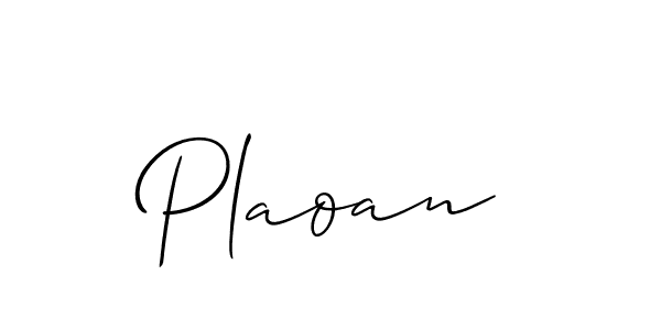 The best way (Allison_Script) to make a short signature is to pick only two or three words in your name. The name Plaoan include a total of six letters. For converting this name. Plaoan signature style 2 images and pictures png