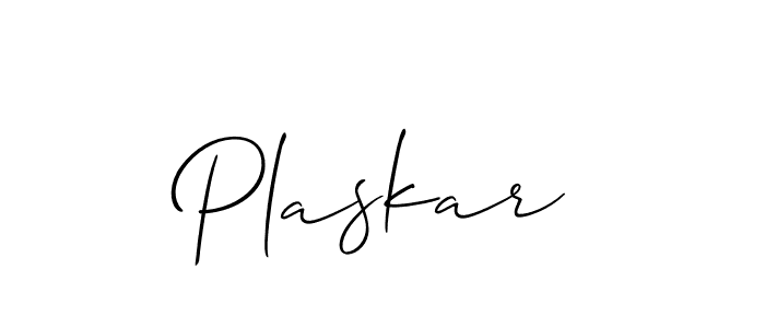 Best and Professional Signature Style for Plaskar. Allison_Script Best Signature Style Collection. Plaskar signature style 2 images and pictures png