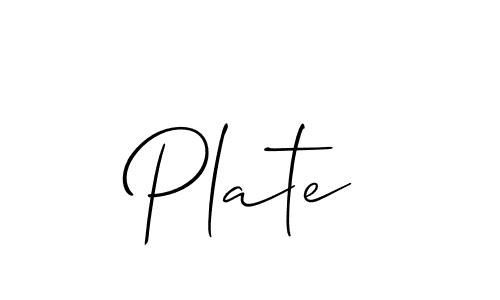 Plate stylish signature style. Best Handwritten Sign (Allison_Script) for my name. Handwritten Signature Collection Ideas for my name Plate. Plate signature style 2 images and pictures png