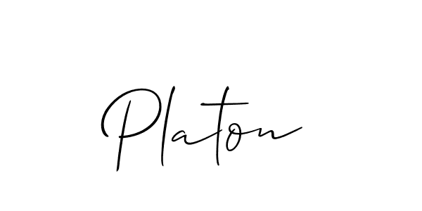 Make a beautiful signature design for name Platon. With this signature (Allison_Script) style, you can create a handwritten signature for free. Platon signature style 2 images and pictures png