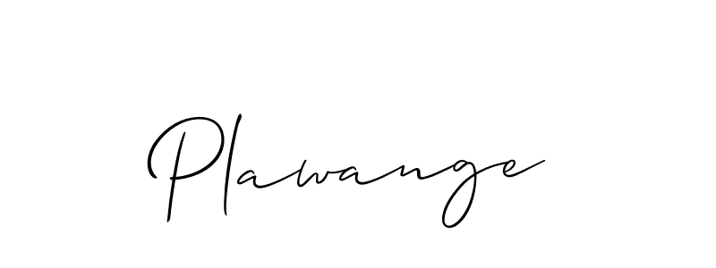 Plawange stylish signature style. Best Handwritten Sign (Allison_Script) for my name. Handwritten Signature Collection Ideas for my name Plawange. Plawange signature style 2 images and pictures png