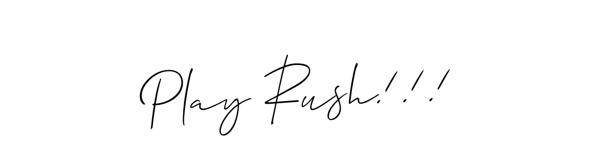 Make a short Play Rush!!! signature style. Manage your documents anywhere anytime using Allison_Script. Create and add eSignatures, submit forms, share and send files easily. Play Rush!!! signature style 2 images and pictures png