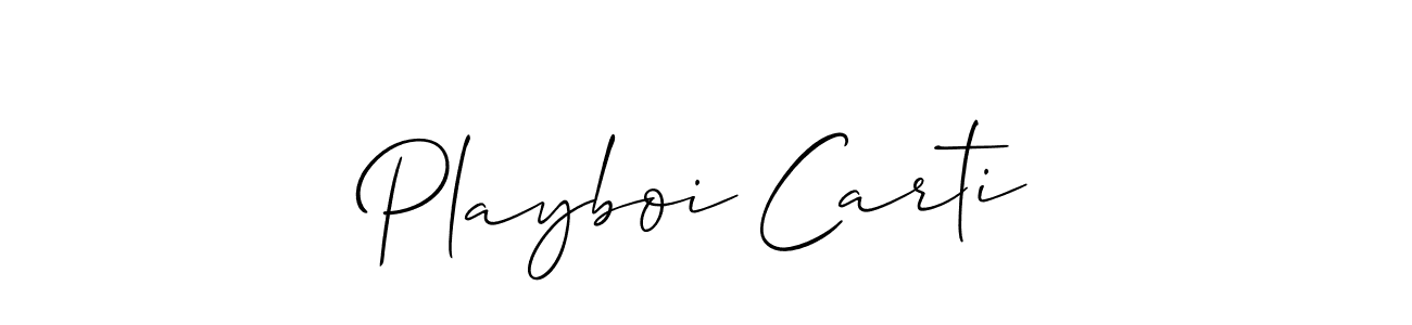 Similarly Allison_Script is the best handwritten signature design. Signature creator online .You can use it as an online autograph creator for name Playboi Carti. Playboi Carti signature style 2 images and pictures png