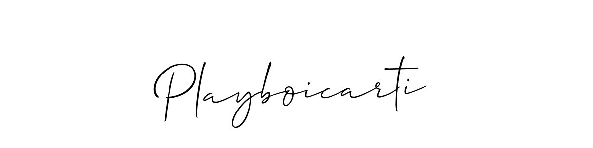 Make a beautiful signature design for name Playboicarti. With this signature (Allison_Script) style, you can create a handwritten signature for free. Playboicarti signature style 2 images and pictures png