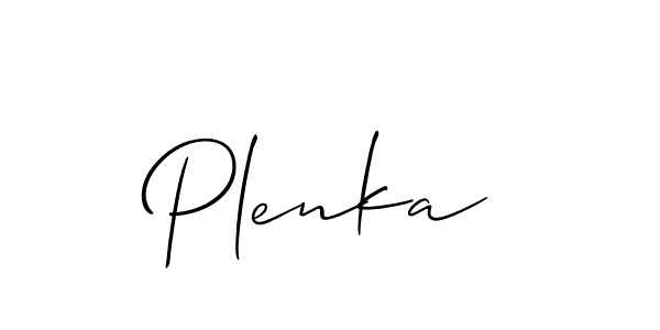 You should practise on your own different ways (Allison_Script) to write your name (Plenka) in signature. don't let someone else do it for you. Plenka signature style 2 images and pictures png