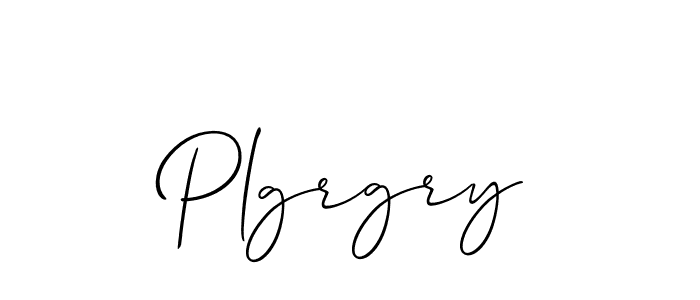 You should practise on your own different ways (Allison_Script) to write your name (Plgrgry) in signature. don't let someone else do it for you. Plgrgry signature style 2 images and pictures png