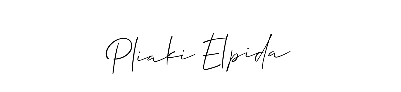 Here are the top 10 professional signature styles for the name Pliaki Elpida. These are the best autograph styles you can use for your name. Pliaki Elpida signature style 2 images and pictures png