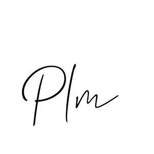 Design your own signature with our free online signature maker. With this signature software, you can create a handwritten (Allison_Script) signature for name Plm. Plm signature style 2 images and pictures png