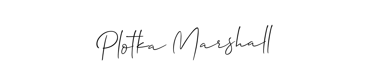 Once you've used our free online signature maker to create your best signature Allison_Script style, it's time to enjoy all of the benefits that Plotka Marshall name signing documents. Plotka Marshall signature style 2 images and pictures png