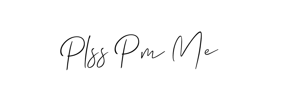 How to Draw Plss Pm Me signature style? Allison_Script is a latest design signature styles for name Plss Pm Me. Plss Pm Me signature style 2 images and pictures png