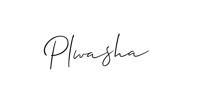 if you are searching for the best signature style for your name Plwasha. so please give up your signature search. here we have designed multiple signature styles  using Allison_Script. Plwasha signature style 2 images and pictures png