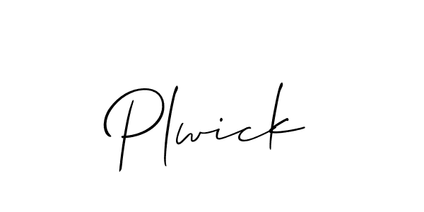 How to make Plwick name signature. Use Allison_Script style for creating short signs online. This is the latest handwritten sign. Plwick signature style 2 images and pictures png