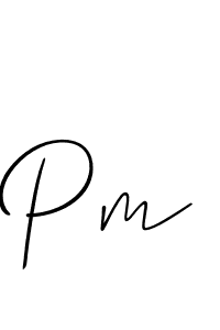 Design your own signature with our free online signature maker. With this signature software, you can create a handwritten (Allison_Script) signature for name Pm. Pm signature style 2 images and pictures png