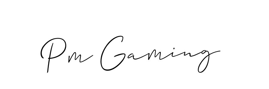 It looks lik you need a new signature style for name Pm Gaming. Design unique handwritten (Allison_Script) signature with our free signature maker in just a few clicks. Pm Gaming signature style 2 images and pictures png