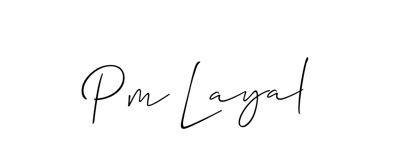 Once you've used our free online signature maker to create your best signature Allison_Script style, it's time to enjoy all of the benefits that Pm Layal name signing documents. Pm Layal signature style 2 images and pictures png