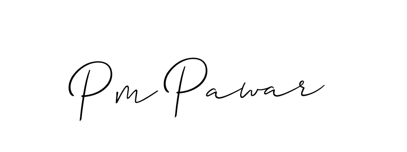 Also You can easily find your signature by using the search form. We will create Pm Pawar name handwritten signature images for you free of cost using Allison_Script sign style. Pm Pawar signature style 2 images and pictures png