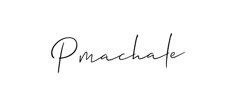 How to make Pmachale name signature. Use Allison_Script style for creating short signs online. This is the latest handwritten sign. Pmachale signature style 2 images and pictures png