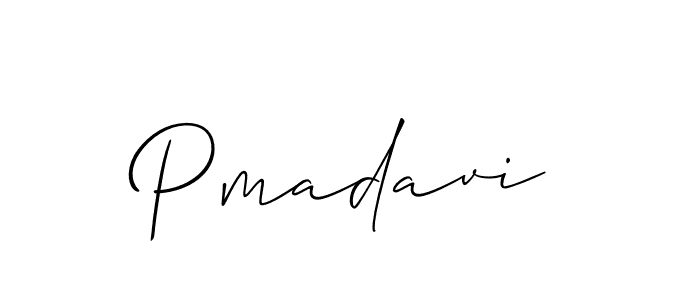 How to make Pmadavi name signature. Use Allison_Script style for creating short signs online. This is the latest handwritten sign. Pmadavi signature style 2 images and pictures png