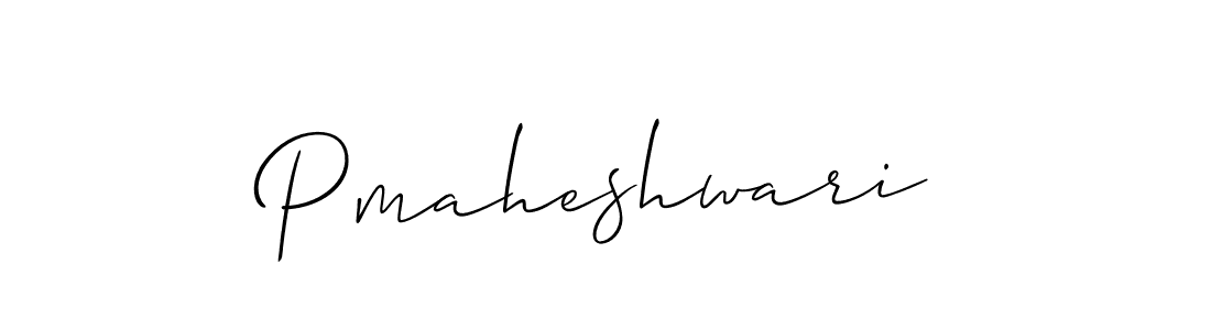 Make a beautiful signature design for name Pmaheshwari. With this signature (Allison_Script) style, you can create a handwritten signature for free. Pmaheshwari signature style 2 images and pictures png