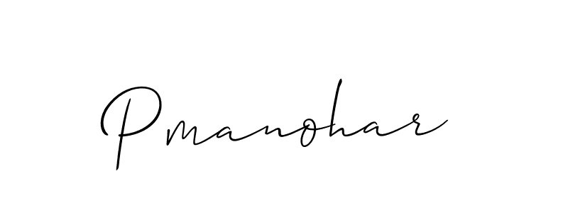 You should practise on your own different ways (Allison_Script) to write your name (Pmanohar) in signature. don't let someone else do it for you. Pmanohar signature style 2 images and pictures png