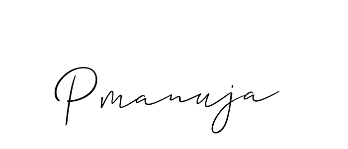 You should practise on your own different ways (Allison_Script) to write your name (Pmanuja) in signature. don't let someone else do it for you. Pmanuja signature style 2 images and pictures png