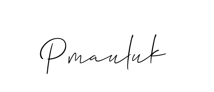 Pmauluk stylish signature style. Best Handwritten Sign (Allison_Script) for my name. Handwritten Signature Collection Ideas for my name Pmauluk. Pmauluk signature style 2 images and pictures png