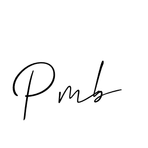 Also we have Pmb name is the best signature style. Create professional handwritten signature collection using Allison_Script autograph style. Pmb signature style 2 images and pictures png