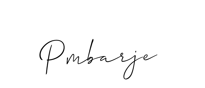 Pmbarje stylish signature style. Best Handwritten Sign (Allison_Script) for my name. Handwritten Signature Collection Ideas for my name Pmbarje. Pmbarje signature style 2 images and pictures png