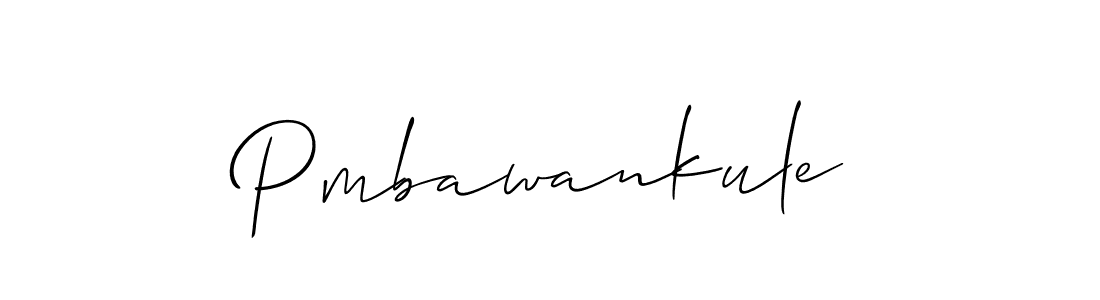 How to make Pmbawankule name signature. Use Allison_Script style for creating short signs online. This is the latest handwritten sign. Pmbawankule signature style 2 images and pictures png