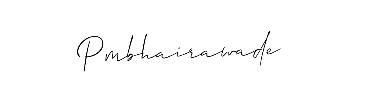 Design your own signature with our free online signature maker. With this signature software, you can create a handwritten (Allison_Script) signature for name Pmbhairawade. Pmbhairawade signature style 2 images and pictures png