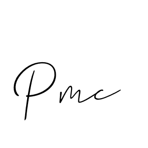 Also we have Pmc name is the best signature style. Create professional handwritten signature collection using Allison_Script autograph style. Pmc signature style 2 images and pictures png