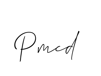 Make a beautiful signature design for name Pmcd. With this signature (Allison_Script) style, you can create a handwritten signature for free. Pmcd signature style 2 images and pictures png