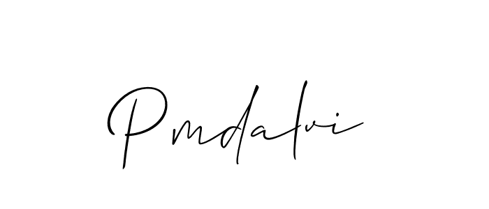 if you are searching for the best signature style for your name Pmdalvi. so please give up your signature search. here we have designed multiple signature styles  using Allison_Script. Pmdalvi signature style 2 images and pictures png