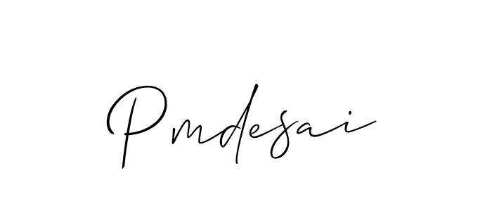 Design your own signature with our free online signature maker. With this signature software, you can create a handwritten (Allison_Script) signature for name Pmdesai. Pmdesai signature style 2 images and pictures png